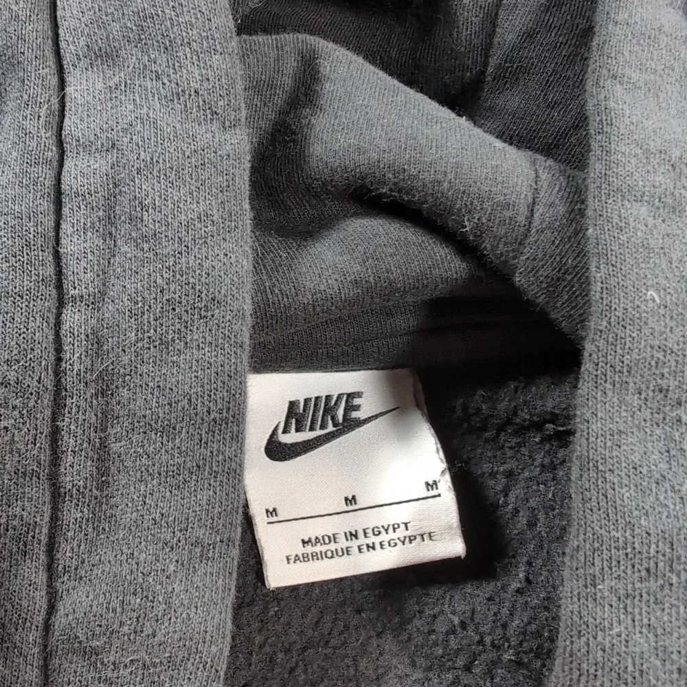 Nike Hoodie Men Medium Black Embroidered Logo Sweatshirt‎ Sportswear Club